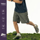 714street【三防輕薄】透氣休閑短褲男女2024新款戶(hù)外運動(dòng)褲五分褲 軍綠色 S