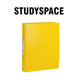 STUDYSPACE 雙孔文件夾 A4活頁(yè)資料筆記試卷收納整理夾 送12單元分類(lèi)索引紙 黃色