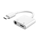 Avigers蘋(píng)果手機iPhone16轉換器二合一15/16e/16pro max/15plus手機耳機PD快充直播聲卡麥克風(fēng)通話(huà)轉接頭 【聲卡麥克風(fēng)】60W充電+3.5圓孔耳機 type-c接口