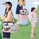 米菲（MIFFY）短途旅行包女士大容量干濕分離健身包單肩手提包可愛帶拉桿套 卡其