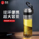 希諾單層玻璃杯加厚男士戶外大容量便攜杯子過濾泡茶水杯 XN6076-大容量款695ml