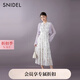 SNIDEL2025春夏新品優(yōu)雅荷葉邊小飛袖印花茶歇連衣裙SWFO252316 白色 M (1)