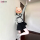 DXOT灰色毛衣外搭開衫外套女早秋裝2025新款針織衫設(shè)計(jì)感小眾短款上衣 上衣 M 45-55kg
