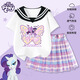 小馬寶莉女童夏季套裝2025新款短袖體恤超美小裙子兒童潮流韓系甜美風(fēng)童裝 白 蝴蝶紫悅_5+紫 徽章紫悅QS 150cm[適合55-75斤] 均碼