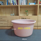 惠趣俠塑料盆洗衣洗澡盆清潔洗腳盆加厚超大臉盆大號盆子特深盆 粉色 外直徑59cm高32(0-10歲內