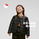 保姆鵝 兒童羽絨內膽輕體保暖男女童短款簡(jiǎn)約校服伴侶羽絨服冬裝 炭黑 120