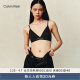 Calvin Klein内衣【双重引力带】女士舒适无钢圈可卸垫三角杯文胸QF6990 UB1-黑色 M