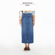 Weekend Max Mara 2025春夏女裝棉質(zhì)牛仔半身裙5101065106 深藍(lán)色 38