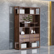 心居名家實(shí)木書(shū)架烏金木新中式書(shū)房家具展示儲物架辦公室書(shū)柜胡桃木色柜子 大書(shū)架