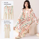 貓人純棉睡裙女士睡衣秋冬季長(cháng)袖公主風(fēng)大碼家居服可外穿2025新款 彩色條紋 【自帶胸墊、100%純棉】 2XL 【建議約168-175cm/140-160斤】