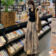 吻璦（wenai）套裝女2025年夏季新款新中式穿搭設(shè)計感氣質(zhì)針織上衣一整套夏天 套裝 XL 【建議120-135斤】