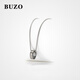 BUZO圓環(huán)戒指項鏈男輕奢個(gè)性長(cháng)款吊墜鏈條百搭潮男項鏈毛衣鏈送男友 男戒指項鏈-60CM