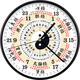 VICSTAR子午流注鐘表養生掛鐘美容院創(chuàng  )意會(huì )所中醫十二時(shí)辰經(jīng)絡(luò )客廳掛鐘 1811-24經(jīng)典黑框（直徑35cm）