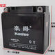豪爵摩托車(chē)電瓶12v7a9a125/150摩托車(chē)電瓶免加水電瓶彎梁車(chē)5a電瓶 12V9A大容量+充電器