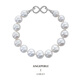 天使之淚珍珠手鏈S925銀淡水珍珠珈白麗手鏈生日禮物七夕禮物送女友送老婆 S925銀【精圓/有瑕】9-11mm