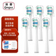 清奢適配才妃CFCF美看Mcomb電動牙刷頭N2 N5 M2/M3/AG/Y1/HS替換A01小蠻腰001通用法潔奧Federico M1 6支 白色清潔款