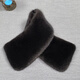 高檔進口水貂毛毛領(lǐng)子男女通用方領(lǐng)皮衣羽絨服大衣皮草真毛領(lǐng)單賣 進口黑色（年輕版-窄版）