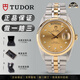 【二手99新】帝舵（TUDOR）男表王子與公主系列18K金機(jī)械男士腕表日歷夜光顯示手表生日紀(jì)念日禮物 36mm-金盤鉆刻雙歷m76213-0011