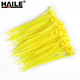 HAILE海樂(lè ) 扎帶 尼龍扎帶 黃色理線(xiàn)帶 自鎖式扎帶 2.5*100mm 1000根ZD-10C-1000