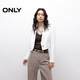 ONLY2025秋季新款時(shí)尚通勤風(fēng)高腰短款長(cháng)袖西服外套女|125108003 S00白色 S