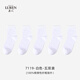 鹿人抗菌純棉春夏款中筒精梳棉襪商務(wù)款黑色舒適透氣5雙裝7119 7119-白色- 5雙