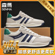 森馬阿甘男鞋2025新款冬季透氣網(wǎng)面男士運動(dòng)鞋休閑跑步增高復古老爹鞋 白藍 （旗艦款） 40