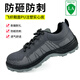勞保鞋男夏季透氣防臭防砸防刺穿防滑耐磨鋼包頭絕緣電焊工安全鞋 雙鋼飛織面注塑底 8161 42