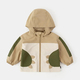嘟嘟家兒童戶(hù)外服春裝新款男童外套春秋款潮流女童上衣防風(fēng)寶寶童裝vip 卡其色 110