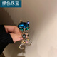 繆色（MiU Se）潮流時(shí)尚小貓咪胸針電鍍鑲鉆個(gè)性設計衣飾氣質(zhì)甜美網(wǎng)紅飾品女 藍寶石貓咪XZ-37   B03-301