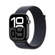 Apple Watch Series 10 智能手表42毫米亮黑色鋁金屬表殼濃墨色回環(huán)式表帶【GPS】