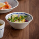 同合日本進口美濃燒陶瓷餐具蒼十草飯碗日式簡約菜盤子碟拉面湯碗 蒼十草 小碗
