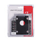 HDD Caddy 全鋁硬盤托架12.7/9.5筆記本機械sata3SSD固態(tài)光驅支架 12.7mm硬盤托架