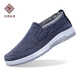 拾聚2025新款冬季棉鞋加絨男鞋老北京布鞋男休閑帆布鞋加厚保暖鞋男士 藍色 40
