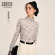 Teenie Weenie小熊女裝2025秋新款網(wǎng)紗短袖T恤長袖打底衫碎花上衣