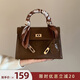 南風(fēng)港風(fēng)慢語(yǔ)凱莉包包女包2025新款高級感上班通勤手提單肩斜挎包女士 焦糖色