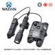 WADSN沃德森戰(zhàn)術(shù)鐳射指示器PEQ15電池盒M600C手電筒雙控鼠尾M300激光燈 黑色-紅激光+M600C(點(diǎn)亮雙控)