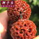 獅子頭機刷玉化包漿金剛菩提手串男士大金剛菩提子佛珠手鏈念珠女七八瓣 包漿精挑八瓣22-24mm12+1顆