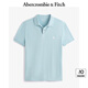 ABERCROMBIE & FITCH【經(jīng)典小麋鹿】男裝25夏季美式通勤POLO衫短袖T恤KI124-5182 淺藍色 M (180/100A)