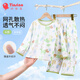 纖絲鳥(niǎo)（TINSINO）女童睡衣夏季兒童家居服套裝中小童空調服衣服童裝 小鹿草地