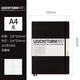 LEUCHTTURM1917輕薄系列A4+大開硬皮筆記本子商務(wù)橫格日記本點(diǎn)格手賬方格記事本 黑色 A4+（大開） 橫格