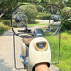 季萌電瓶車擋風(fēng)板透明前擋風(fēng)電動(dòng)車擋風(fēng)罩擋腿擋雨板通用騎手擋風(fēng)板 全透明電瓶車擋風(fēng)板