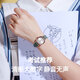 聚利時(shí)（Julius）手表女學(xué)生2025新款女士手表考試考研靜音真皮防水石英表女表1484 拒絕焦“綠‘ 【靜音走時(shí)】