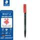 施德樓（STAEDTLER）油性記號筆 紅色1.0mm防水速干勾線(xiàn)馬克筆兒童美術(shù)光盤(pán)刻字辦公用品單支裝M317-2