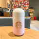 星巴克（Starbucks）粉色櫻花貓爪不銹鋼帶茶漏保溫杯迷你膠囊水杯情人節禮物教師節畢 220ml粉色貓爪保溫杯