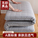 無印良品A類全棉水洗棉床墊遮蓋物學(xué)生宿舍單雙人床褥加厚棉花褥子 藍(lán)小格【100%棉 貼心呵護(hù)】 90*200cm【厚約5cm】