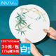 NVV 175g圓形卡紙 白色19.5cm加厚硬紙手工折紙紙彩紙幼兒園兒童美術(shù)畫畫繪畫卡紙30張/包 BQ-Y20B