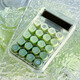 三年二班透明圓鍵計算器高顏值女學(xué)生用ins辦公會(huì )計專(zhuān)用計算機器 綠色