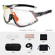 boodun騎行眼鏡防風(fēng)自行車(chē)公路車(chē)護目鏡男女款釣魚(yú)馬拉松運動(dòng)跑步太陽(yáng)鏡 半框式—透明灰【全面紅變色】 均碼