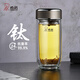 希諾（HEENOOR）雙層玻璃杯鵝蛋茶杯弧形抗菌杯帶濾網(wǎng)鈦杯便攜車載高檔保溫水杯子 中閃銀灰【純鈦抗菌】 250ml