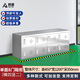 梵答 不銹鋼鞋柜單雙面凈化無(wú)塵車(chē)間實(shí)驗室醫院換鞋柜多層多格換鞋凳 單面8門(mén)（二層） 加厚304不銹鋼【店長(cháng)推薦】